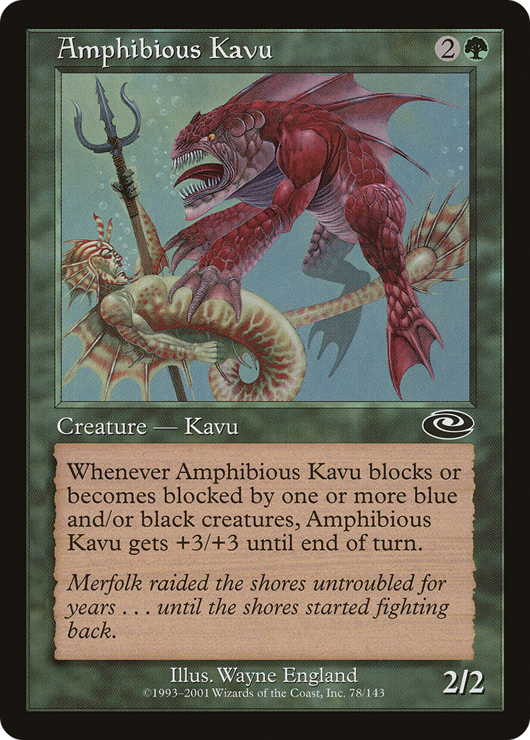 Amphibious Kavu (PLS-078) [Planeshift] MTG Single Wizards of the Coast