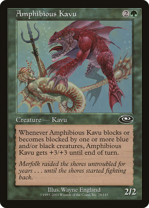 Amphibious Kavu (PLS-078) [Planeshift] MTG Single Wizards of the Coast