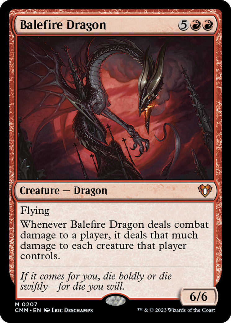 Balefire Dragon (CMM-207) [Commander Masters] Foil MTG Single Wizards of the Coast