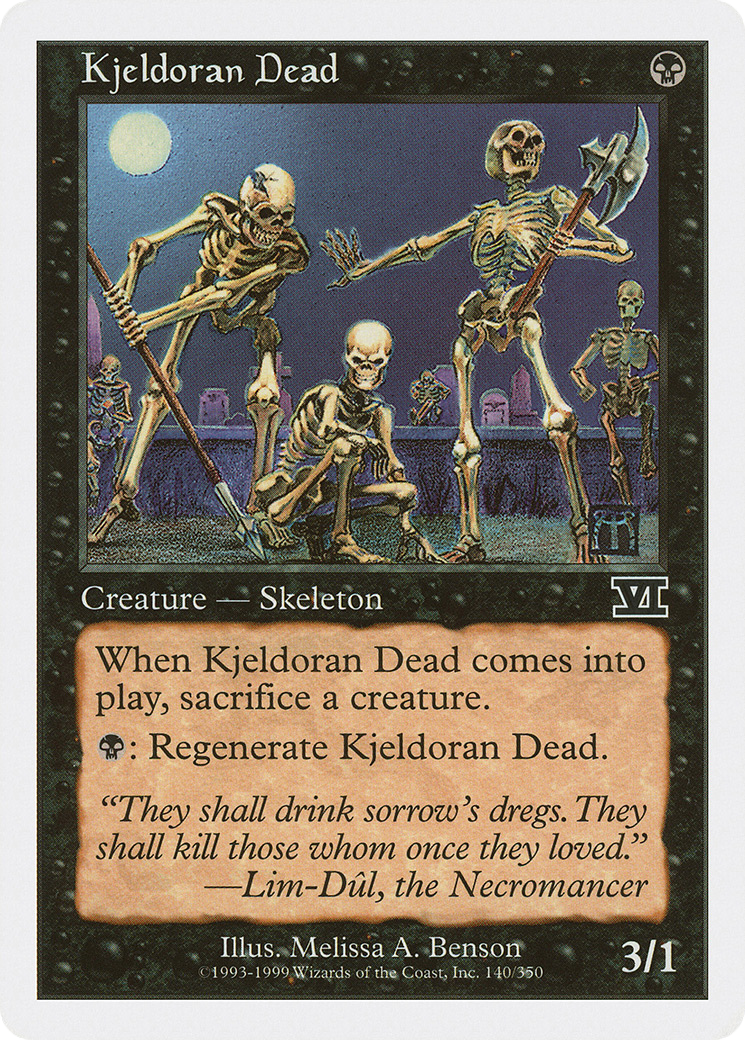 Kjeldoran Dead (6ED-140) [Classic Sixth Edition] MTG Single Wizards of the Coast