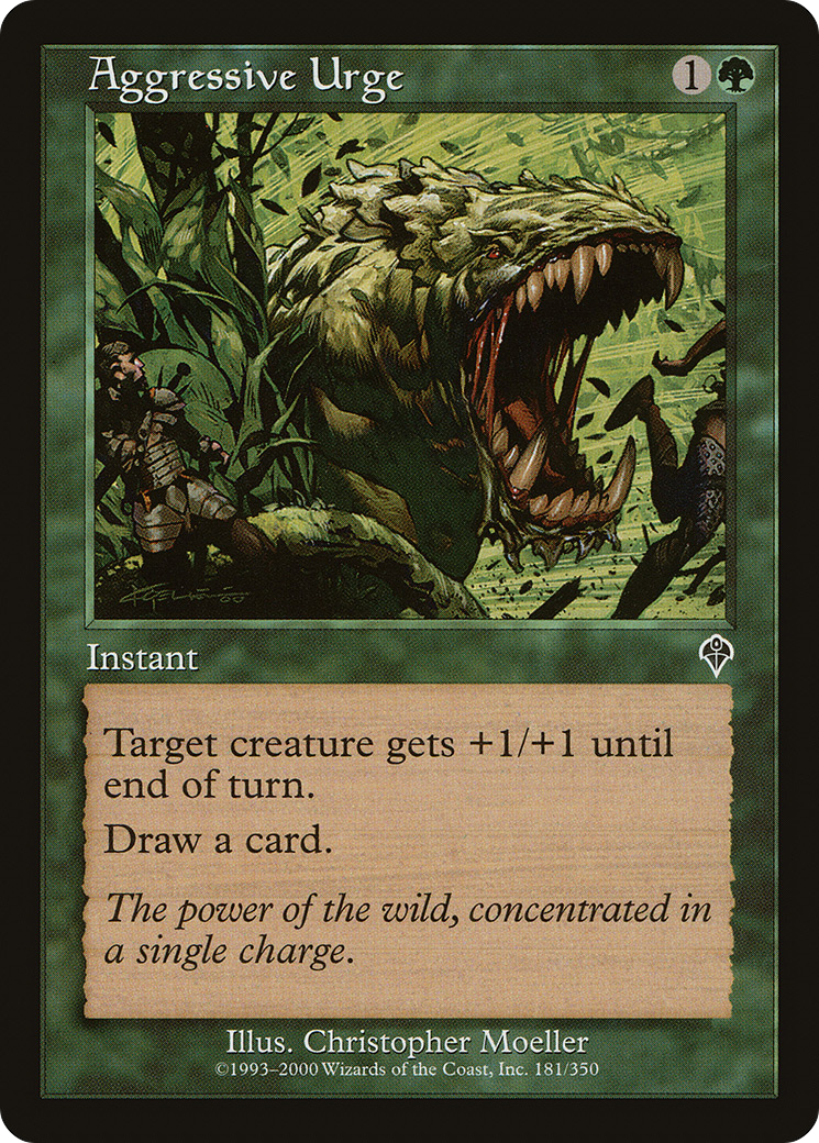 Aggressive Urge (INV-181) [Invasion] Foil MTG Single Wizards of the Coast