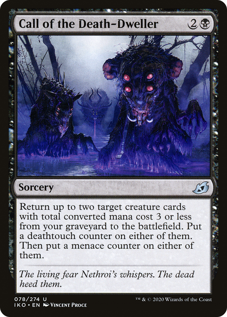 Call of the Death-Dweller (IKO-078) [Ikoria: Lair of Behemoths] MTG Single Wizards of the Coast