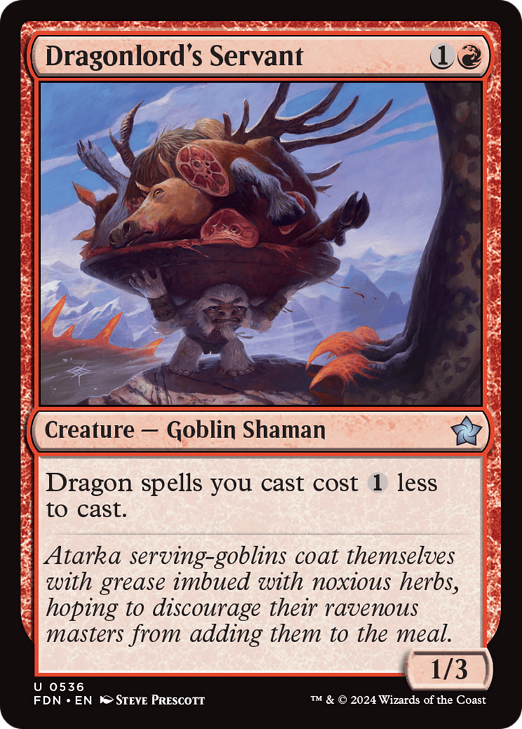 Dragonlord's Servant (FDN-536) [Foundations] MTG Single Wizards of the Coast