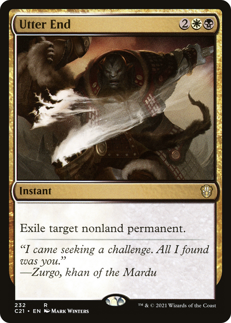 Utter End (C21-232) [Commander 2021] MTG Single Wizards of the Coast