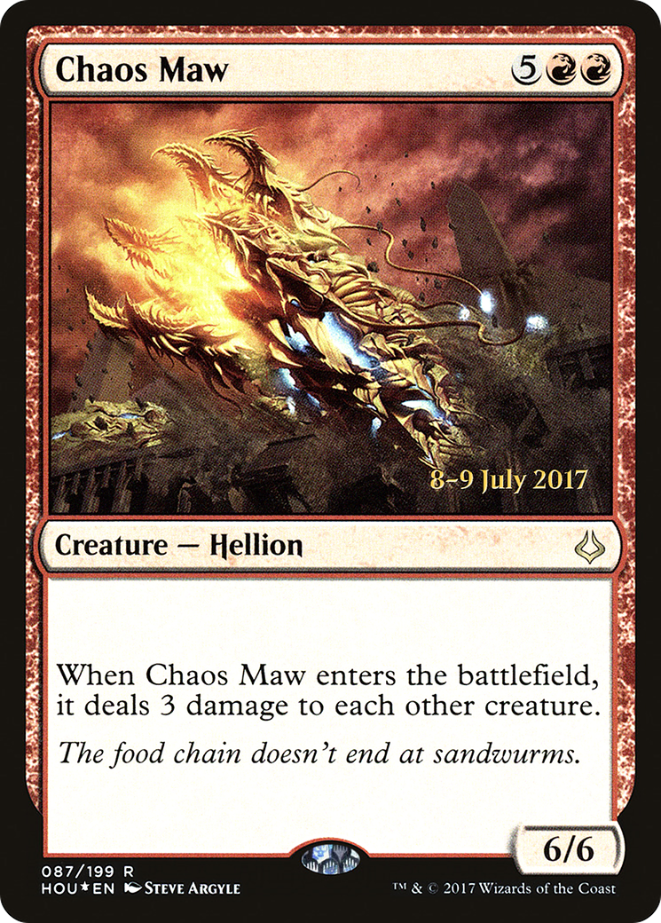 Chaos Maw (PRE-87S) [Hour of Devastation Promos] Foil MTG Single Wizards of the Coast