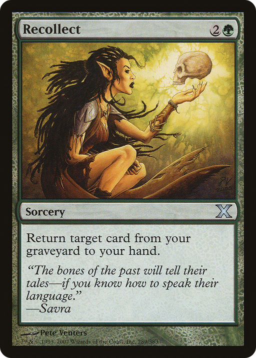 Recollect (10E-289) [Tenth Edition] MTG Single Wizards of the Coast