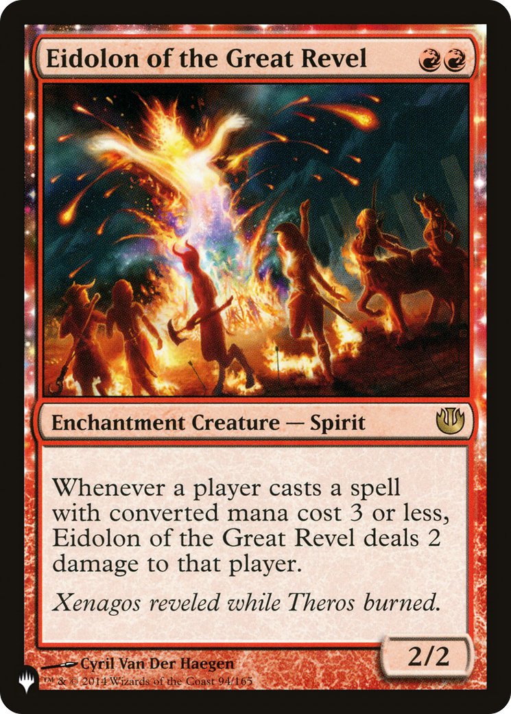 Eidolon of the Great Revel (LIST-94/165) [Mystery Booster] The List MTG Single Wizards of the Coast