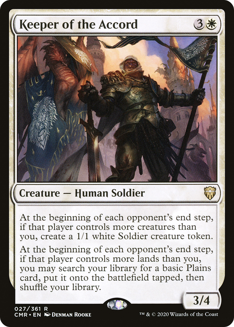 Keeper of the Accord (CMR-027) [Commander Legends] MTG Single Wizards of the Coast