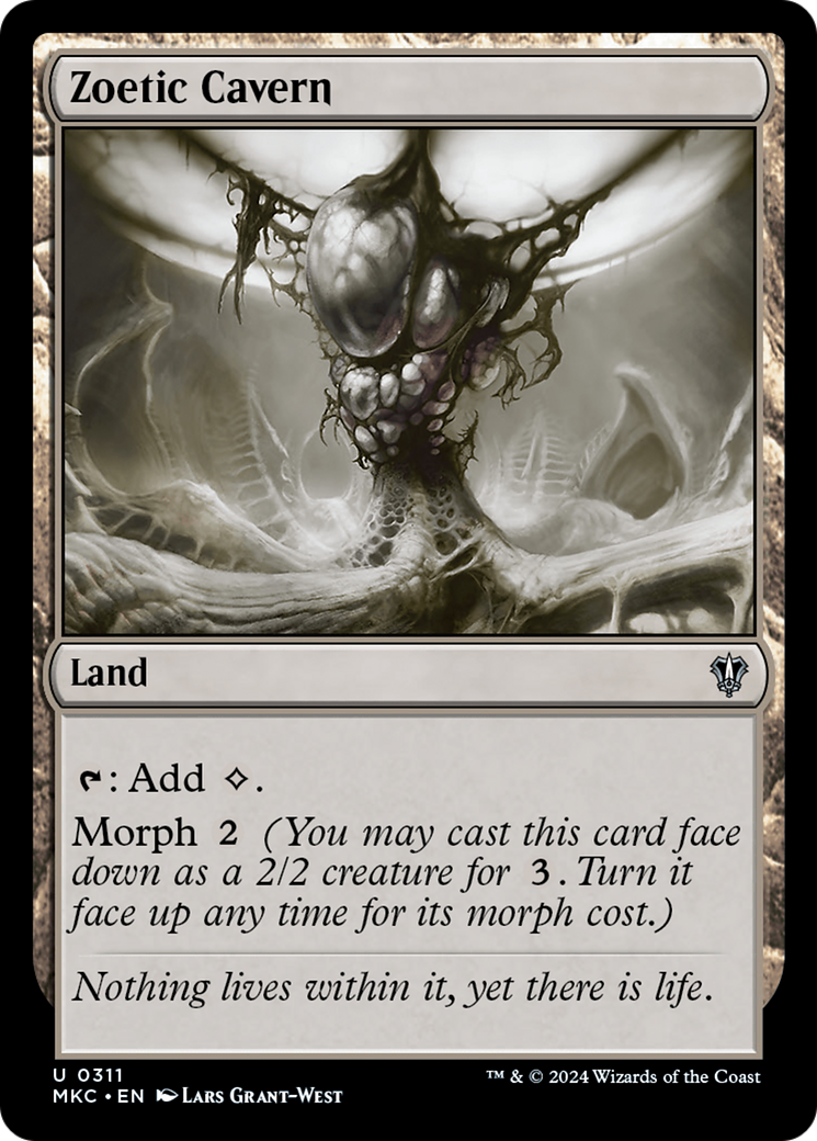 Zoetic Cavern (MKC-311) [Murders at Karlov Manor Commander] MTG Single Wizards of the Coast