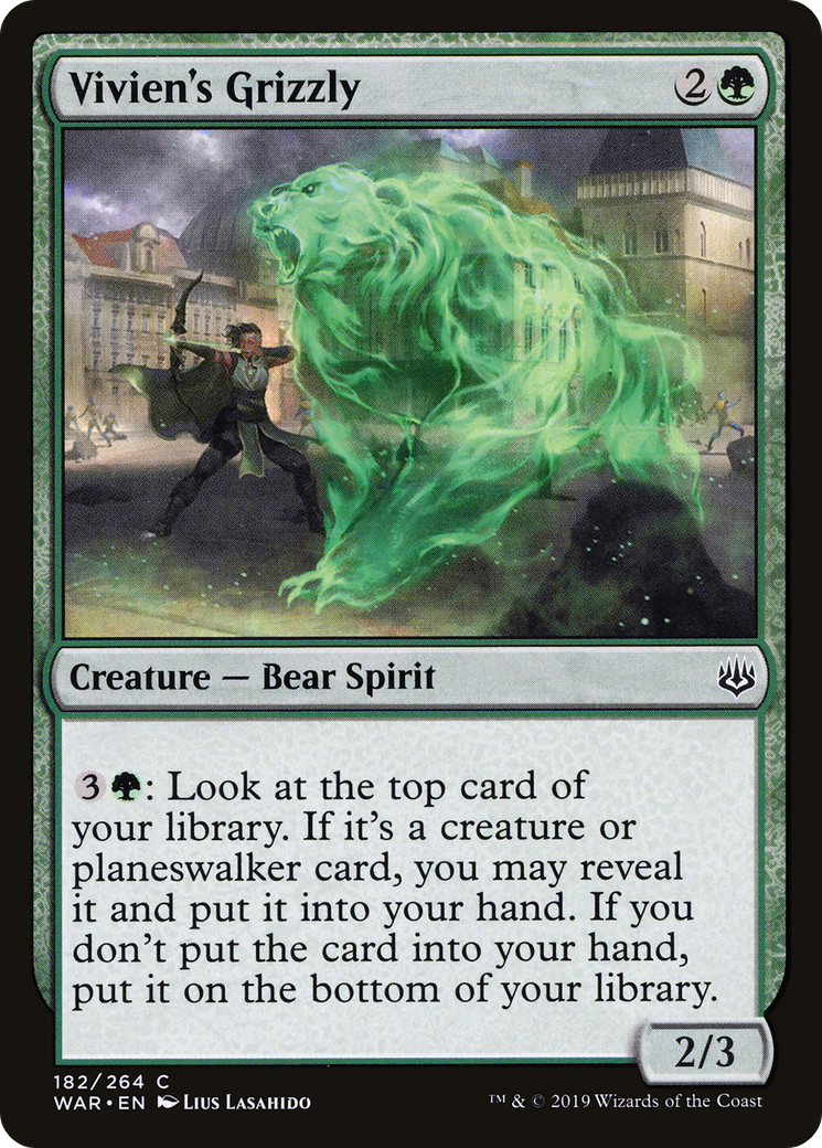 Vivien's Grizzly (WAR-182) [War of the Spark] Foil MTG Single Wizards of the Coast