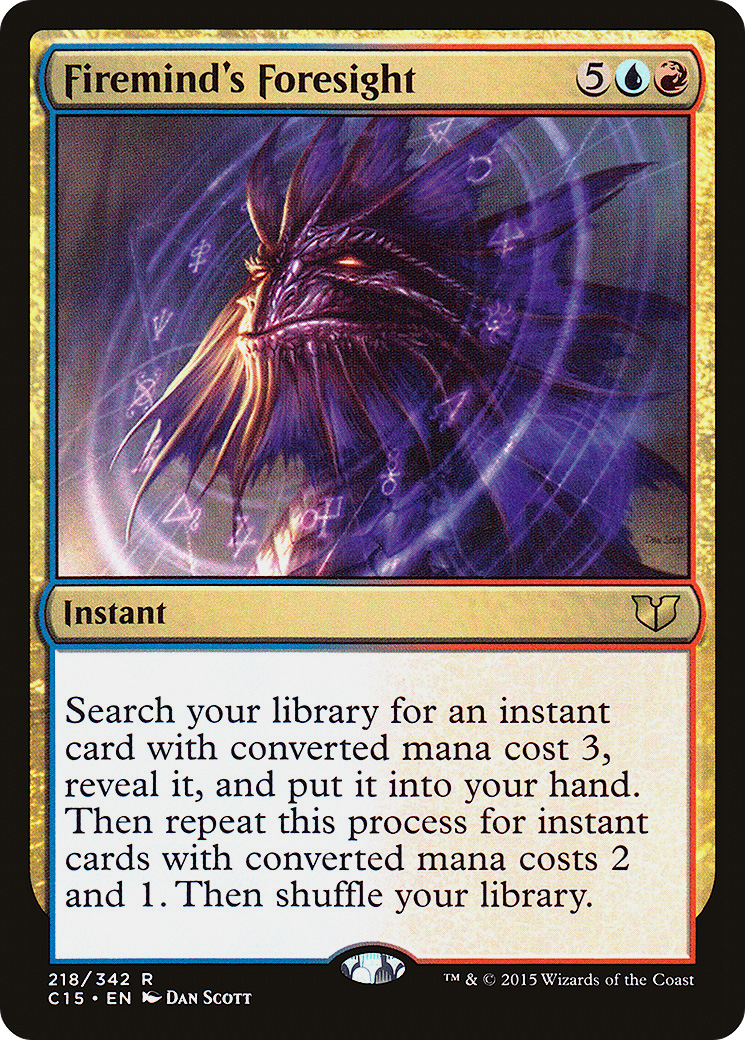 Firemind's Foresight (C15-218) [Commander 2015] MTG Single Wizards of the Coast