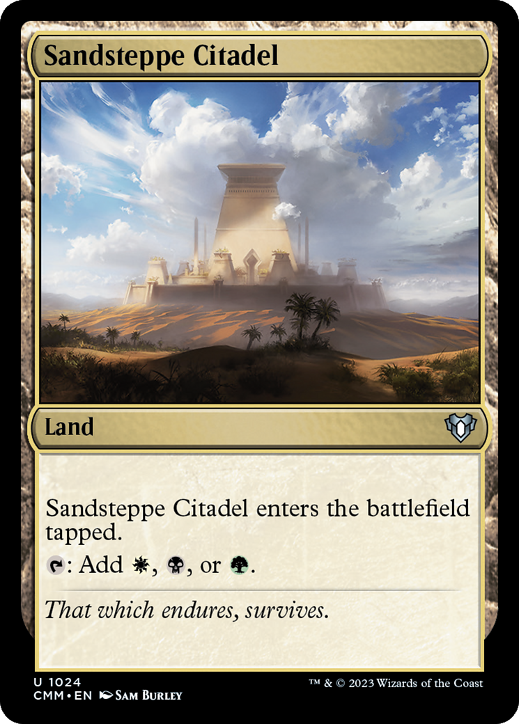 Sandsteppe Citadel (CMM-1024) [Commander Masters] MTG Single Wizards of the Coast