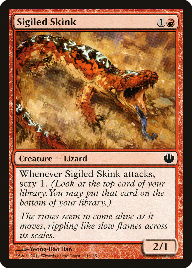 Sigiled Skink (JOU-111) [Journey into Nyx] Foil MTG Single Wizards of the Coast