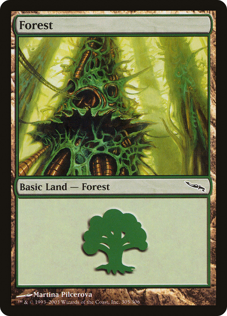 Forest (MRD-305) [Mirrodin] Foil MTG Single Wizards of the Coast