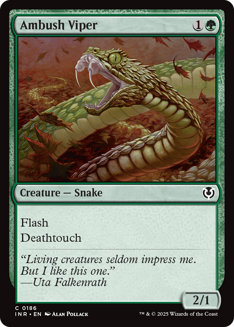 Ambush Viper (INR-186) [Innistrad Remastered] Foil MTG Single Wizards of the Coast