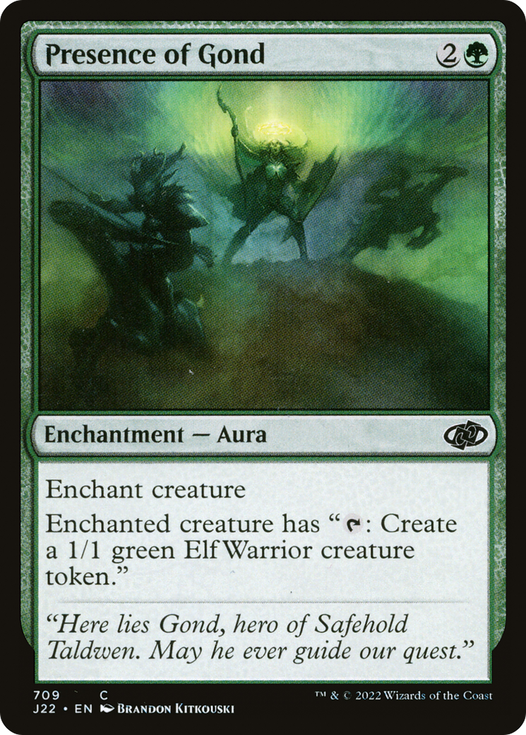 Presence of Gond (J22-709) [Jumpstart 2022] MTG Single Wizards of the Coast