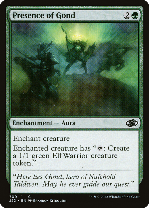 Presence of Gond (J22-709) [Jumpstart 2022] MTG Single Wizards of the Coast