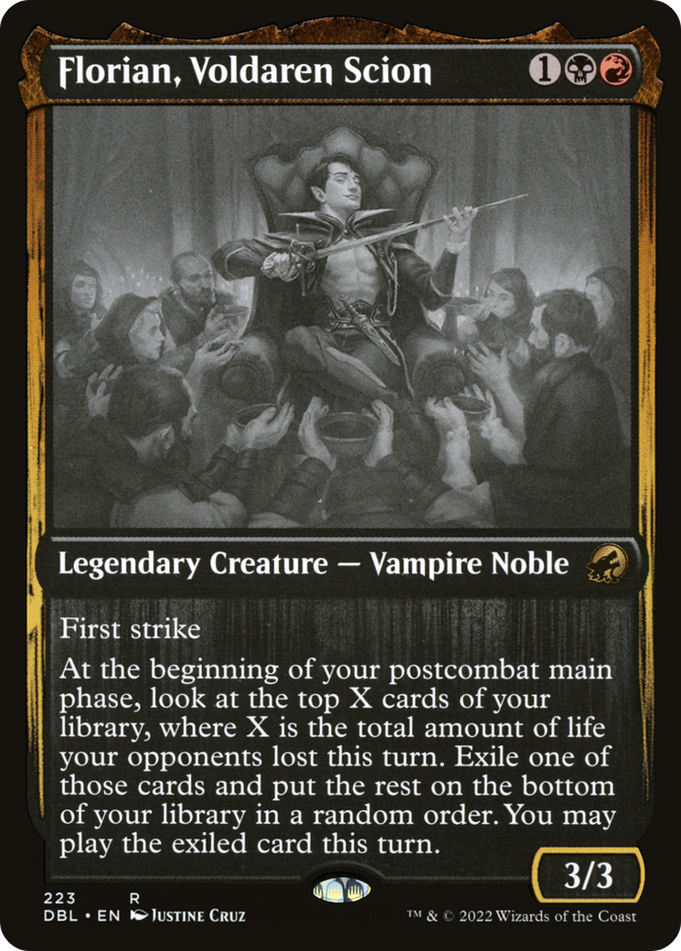 Florian, Voldaren Scion (DBL-223) [Innistrad: Double Feature] Foil MTG Single Wizards of the Coast