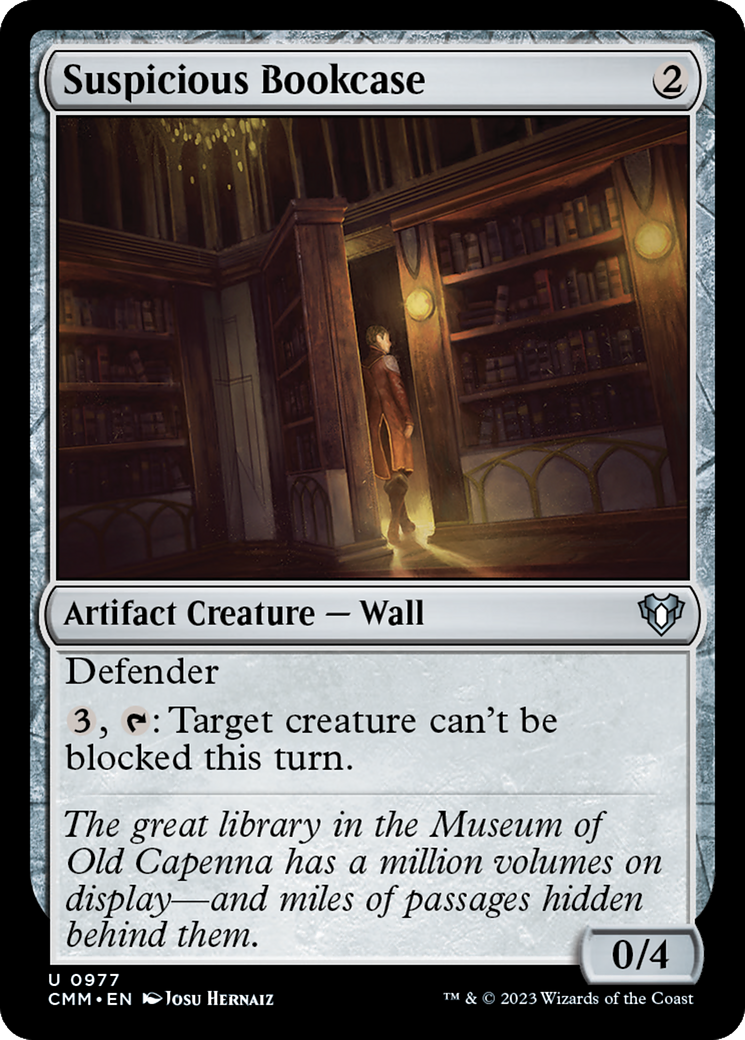 Suspicious Bookcase (CMM-977) [Commander Masters] MTG Single Wizards of the Coast
