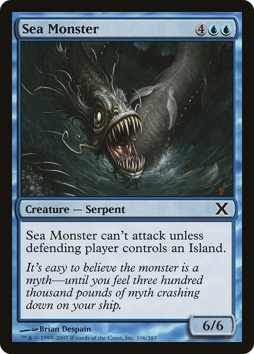 Sea Monster (10E-106) [Tenth Edition] Foil MTG Single Wizards of the Coast