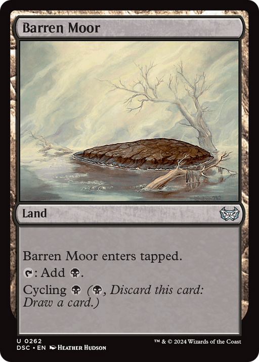 Barren Moor (DSC-262) [Duskmourn: House of Horror Commander] MTG Single Wizards of the Coast