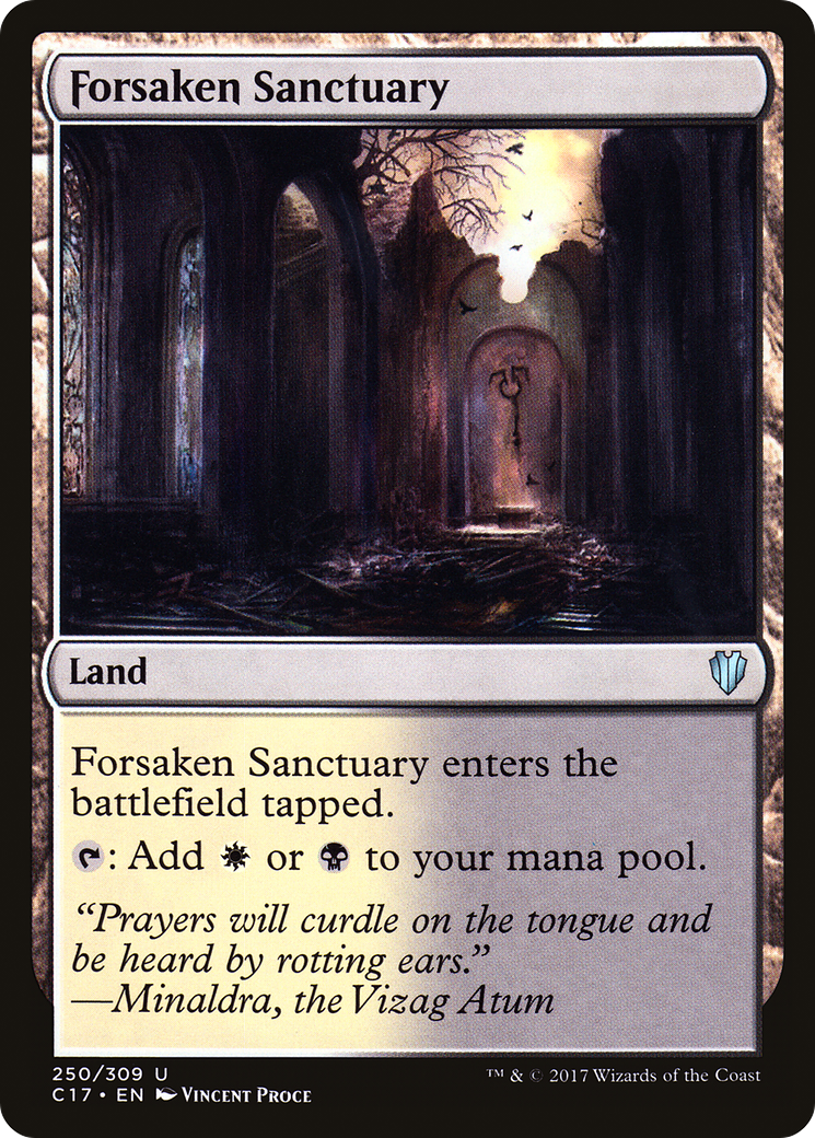 Forsaken Sanctuary (C17-250) [Commander 2017] MTG Single Wizards of the Coast