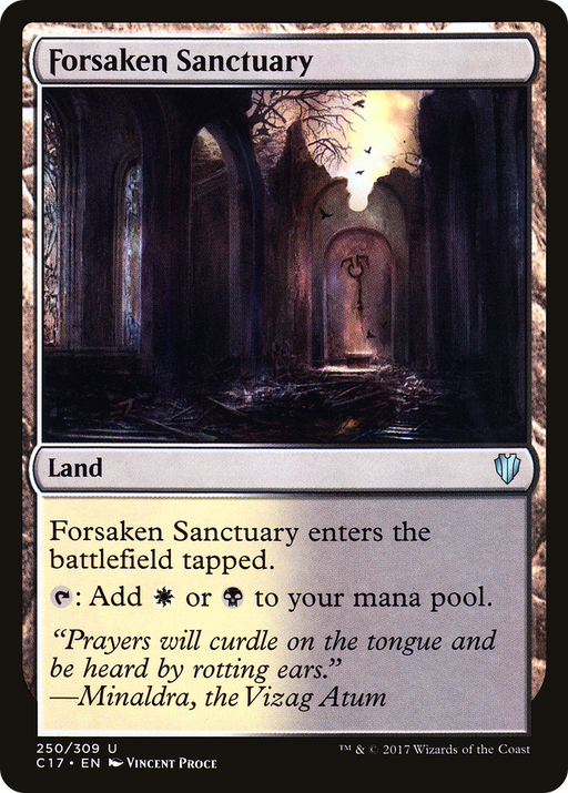 Forsaken Sanctuary (C17-250) [Commander 2017] MTG Single Wizards of the Coast