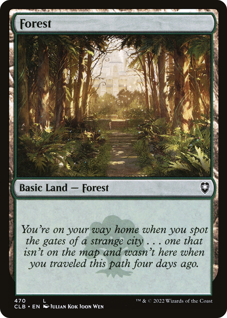 Forest (CLB-470) [Commander Legends: Battle for Baldur's Gate] MTG Single Wizards of the Coast