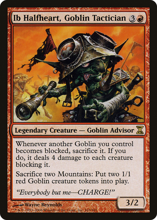 Ib Halfheart, Goblin Tactician (TSP-163) [Time Spiral] MTG Single Wizards of the Coast