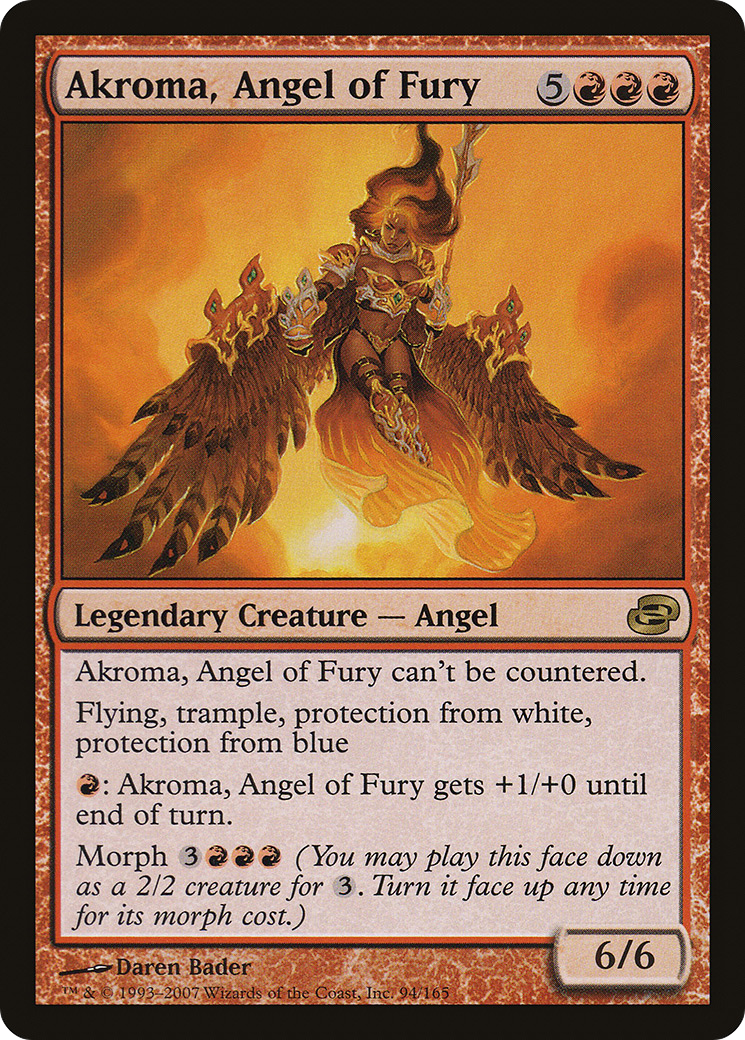 Akroma, Angel of Fury (PLC-094) [Planar Chaos] MTG Single Wizards of the Coast