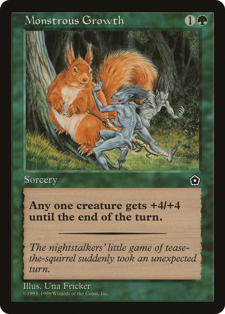 Monstrous Growth [Portal Second Age] MTG Single Magic: The Gathering