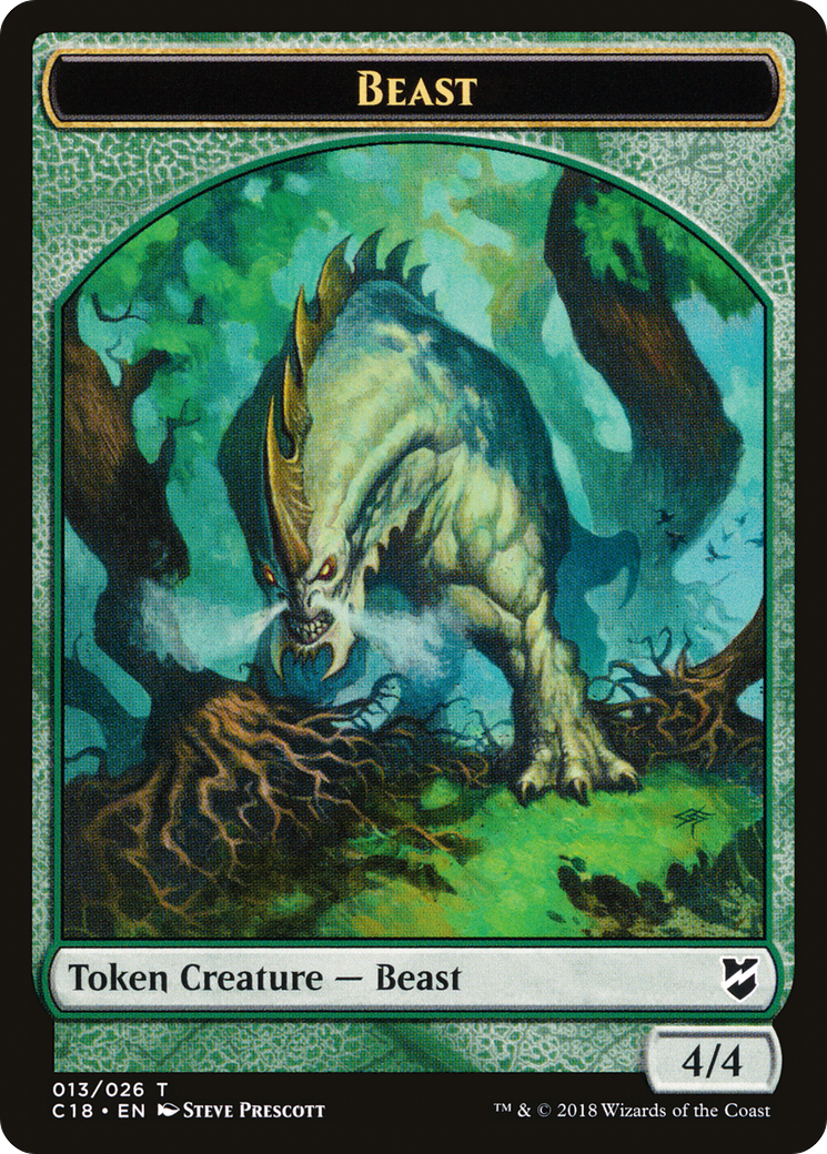 Beast (TC18-013) [Tokens] Commander 2018 Tokens MTG Single Wizards of the Coast