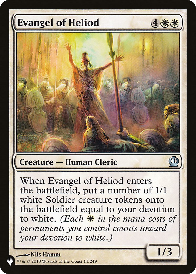 Evangel of Heliod (LIST-THS-11) [Mystery Booster] The List MTG Single Wizards of the Coast