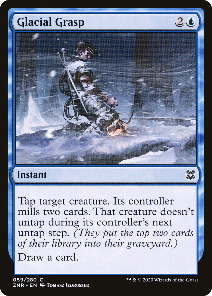 Glacial Grasp (ZNR-059) [Zendikar Rising] Foil MTG Single Wizards of the Coast