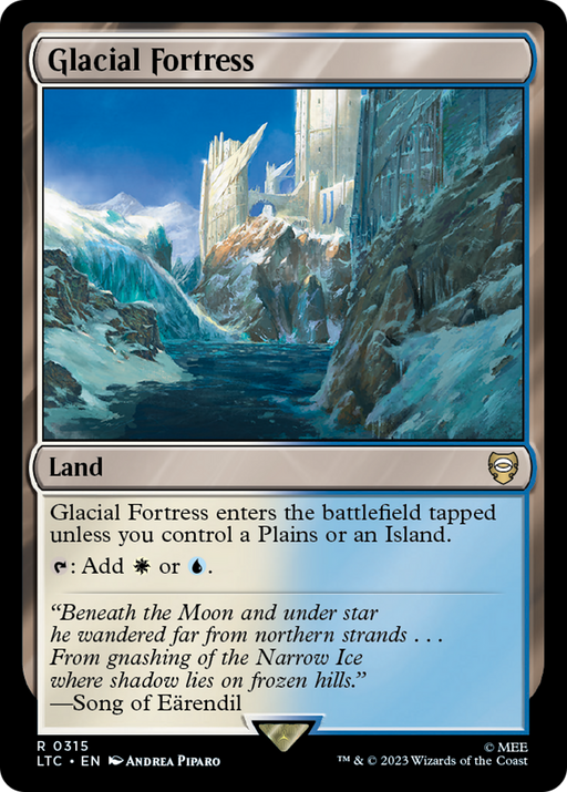 Glacial Fortress (LTC-315) [Tales of Middle-earth Commander] MTG Single Wizards of the Coast
