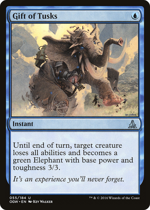 Gift of Tusks (OGW-055) [Oath of the Gatewatch] Foil MTG Single Wizards of the Coast