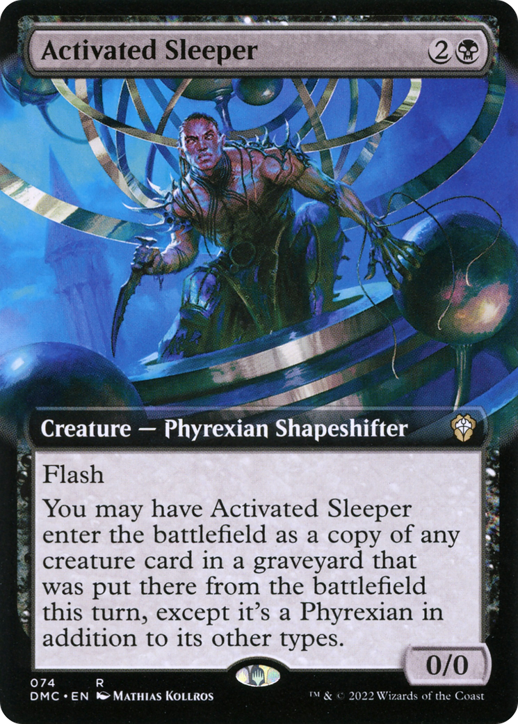 Activated Sleeper (DMC-074) [Dominaria United Commander] (Extended Art) MTG Single Wizards of the Coast