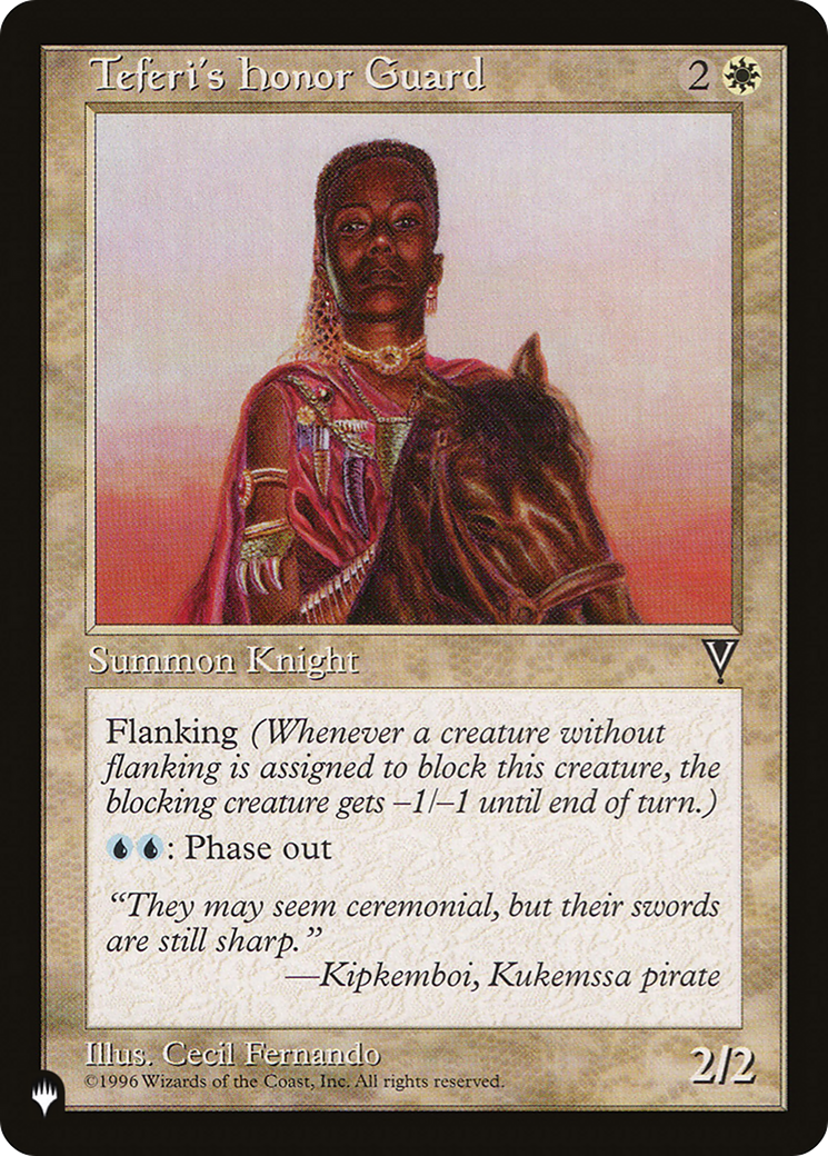 Teferi's Honor Guard (LIST-VIS-22) [Mystery Booster] The List MTG Single Wizards of the Coast