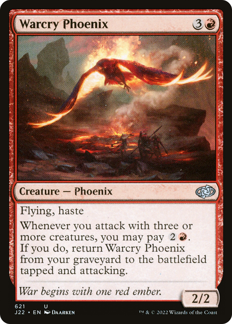 Warcry Phoenix (J22-621) [Jumpstart 2022] MTG Single Wizards of the Coast