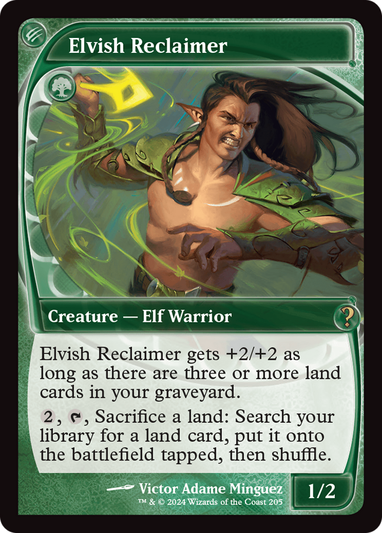 Elvish Reclaimer (Future Sight) (MB2-205) [Mystery Booster] Mystery Booster 2 MTG Single Wizards of the Coast