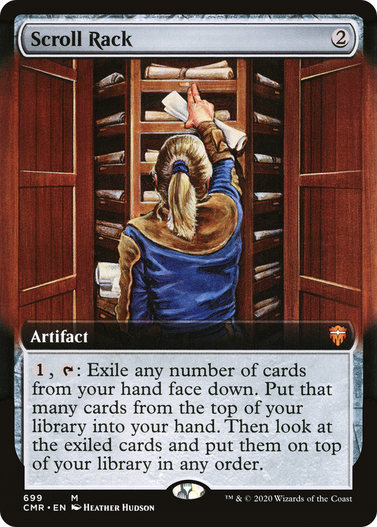 Scroll Rack (CMR-699) [Commander Legends] (Extended Art) MTG Single Wizards of the Coast