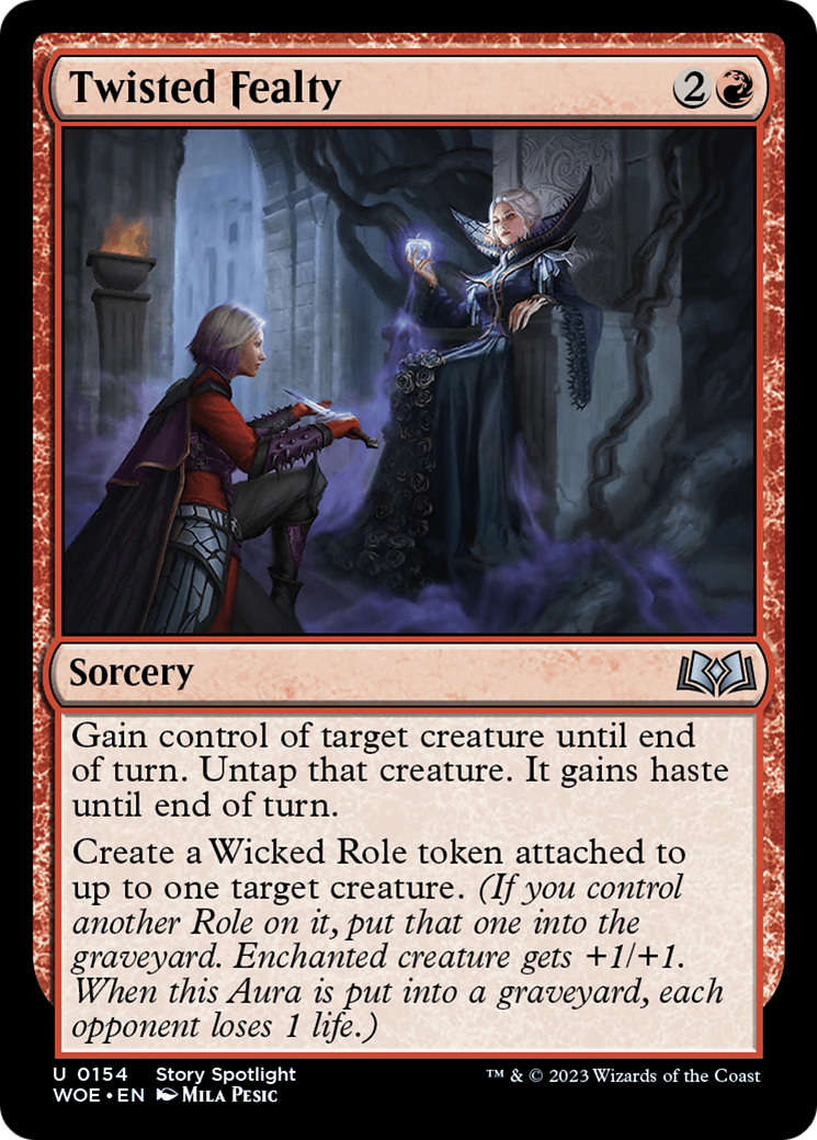Twisted Fealty (WOE-154) [Wilds of Eldraine] Foil MTG Single Wizards of the Coast