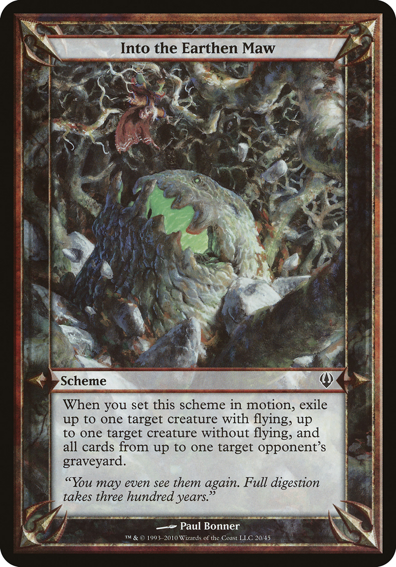 Into the Earthen Maw (Archenemy) (OVER-) [Misc] Archenemy Schemes MTG Single Wizards of the Coast