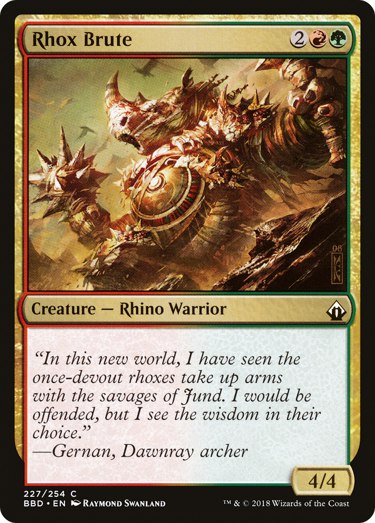 Rhox Brute (BBD-227) [Battlebond] MTG Single Wizards of the Coast