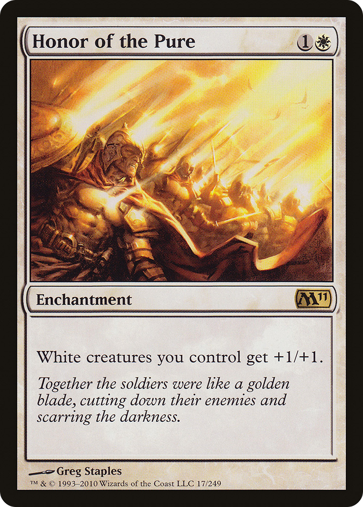 Honor of the Pure (M11-017) [Magic 2011] Foil MTG Single Wizards of the Coast