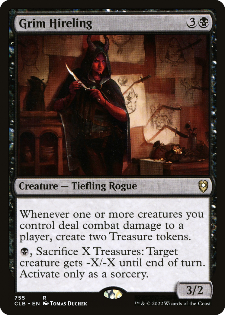 Grim Hireling (CLB-755) [Commander Legends: Battle for Baldur's Gate] MTG Single Wizards of the Coast