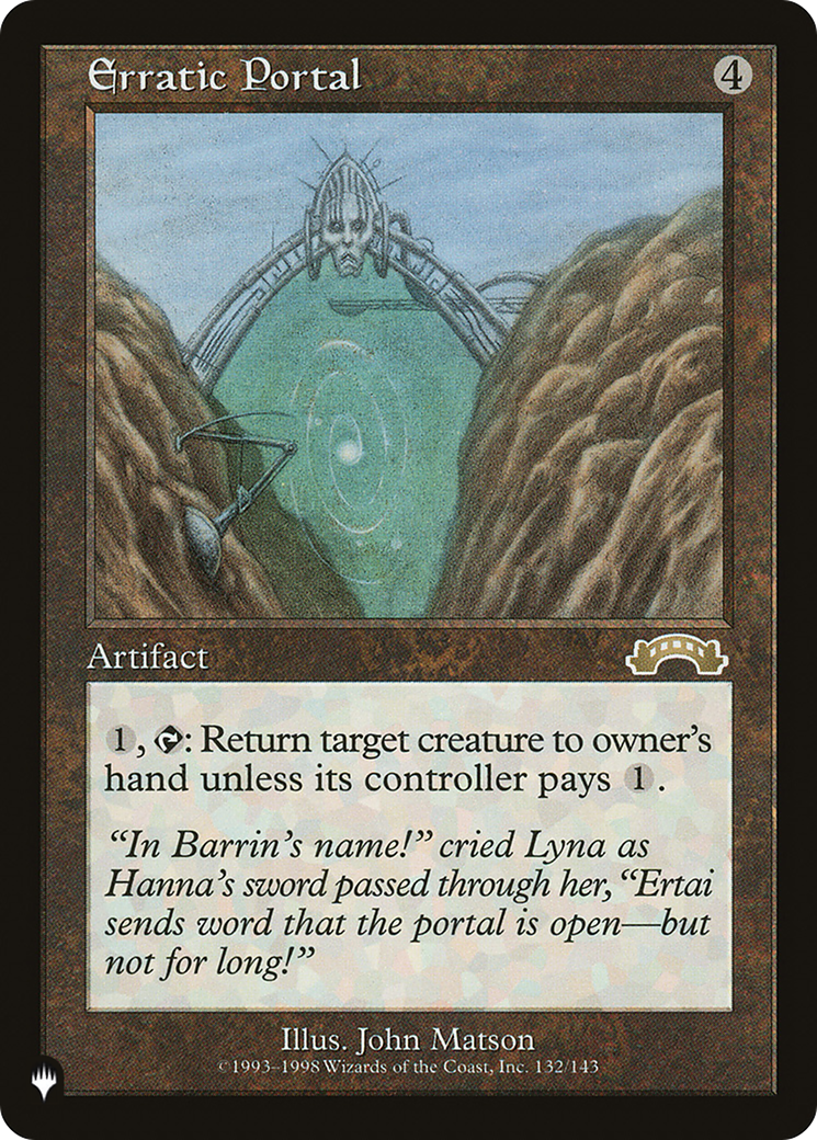Erratic Portal (LIST-132/143) [Mystery Booster] The List MTG Single Wizards of the Coast
