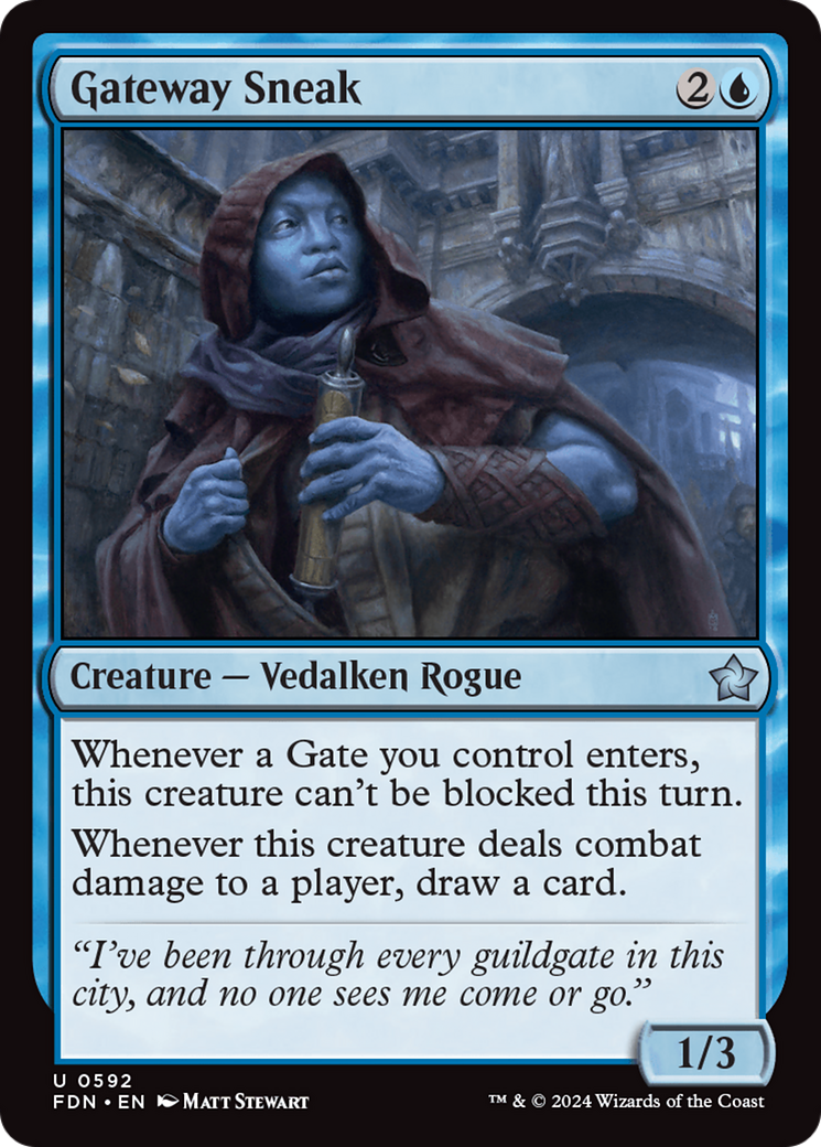Gateway Sneak (FDN-592) [Foundations] MTG Single Wizards of the Coast