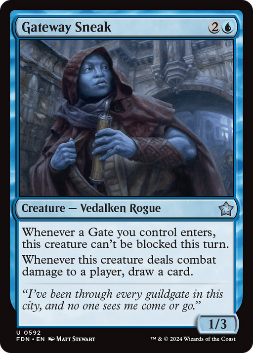 Gateway Sneak (FDN-592) [Foundations] MTG Single Wizards of the Coast