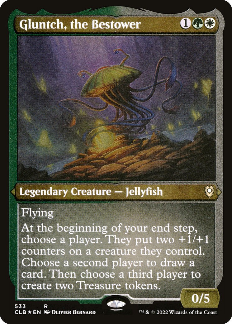 Gluntch, the Bestower (CLB-533) [Commander Legends: Battle for Baldur's Gate] Etched Foil MTG Single Wizards of the Coast